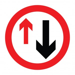 Priority to Vehicles in Opposite Direction