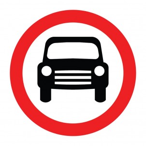 Vehicles Prohibited Except Motorbike and side car
