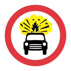 Vehicles Carrying explosives prohibited