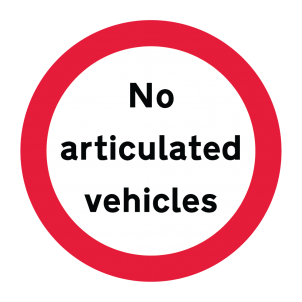 No Articulated Vehicles 