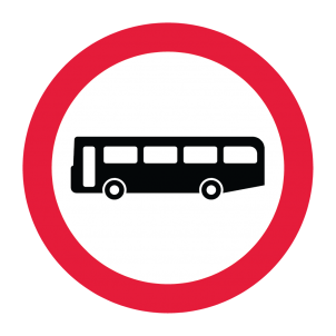 No Buses (Over eight passenger seats)