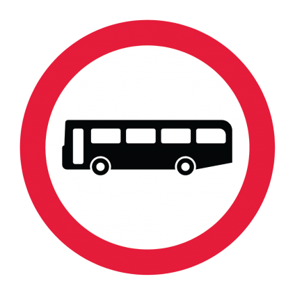 No Buses (Over eight passenger seats)